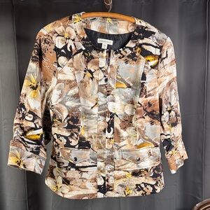 Coldwater Creek Floral Jacket